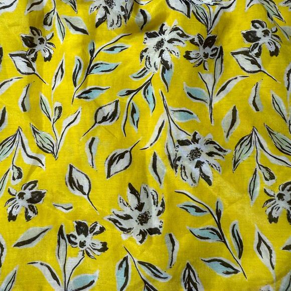 Alice + Olivia Alta Tiered Off The Shoulder Top Floral Print Yellow Size Medium - Picture 4 of 11